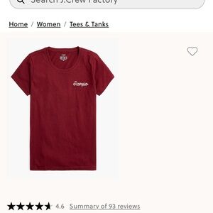 J. Crew Women's Burgundy Scorpio Tee